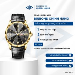 Đồng Hồ Nam BinBond Phong Cách Trẻ Trung, Sang Trọng Và Lịch Lãm | AN02