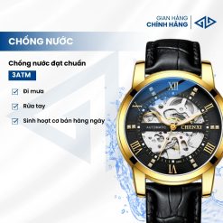 Đồng Hồ Cơ Nam Chenxi Lộ Bộ Máy Cơ Tự Động, Khung Thép Mạ PVD | AN03