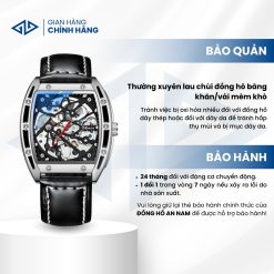 Đồng Hồ Cơ Nam Chenxi Phiên Bản Thùng Rượu - Form Ovan, Khung Thép PVD | AN04