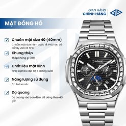 Đồng Hồ Cơ Nam Dulunwe - Phiên Bản Tàu Ngầm, Dạ Quang | AN09