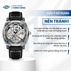 Đồng Hồ Cơ Nam Binbond - Phiên Bản Máy Cơ Cổ Điển, Lộ Cơ Xuyên Thấu | AN10